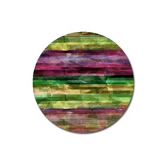 Colorful Marble Magnet 3  (round) by Valentinaart