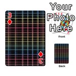 Neon plaid design Playing Cards 54 Designs  Front - Diamond3