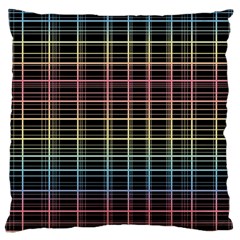 Neon Plaid Design Standard Flano Cushion Case (one Side) by Valentinaart