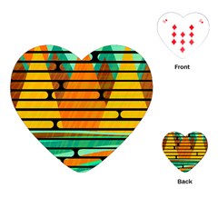 Decorative Autumn Landscape Playing Cards (heart) 