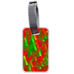 Xmas trees decorative design Luggage Tags (Two Sides)