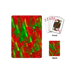 Xmas trees decorative design Playing Cards (Mini) 