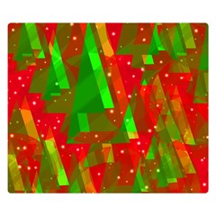 Xmas Trees Decorative Design Double Sided Flano Blanket (small)  by Valentinaart