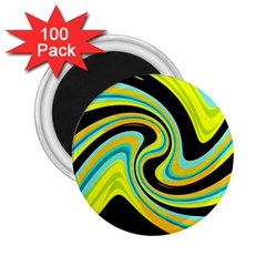 Blue And Yellow 2 25  Magnets (100 Pack) 