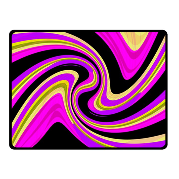 Pink and yellow Double Sided Fleece Blanket (Small) 