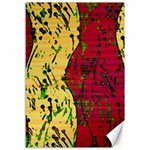 Maroon and ocher abstract art Canvas 12  x 18   11.88 x17.36  Canvas - 1