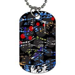 Blue Confusion Dog Tag (two Sides) by Valentinaart