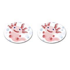 Axolotl Natural Tshirt Cufflinks (oval)