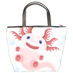 Axolotl Natural Tshirt Bucket Bags Back