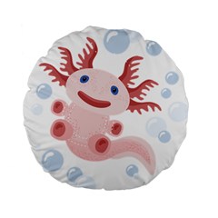 Axolotl Natural Tshirt Standard 15  Premium Flano Round Cushions