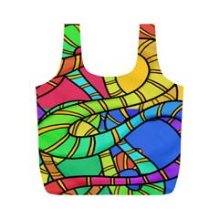 Abstrak Full Print Recycle Bags (M) 