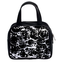 Black And White Confusion Classic Handbags (2 Sides) by Valentinaart