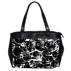 Black And White Confusion Office Handbags (2 Sides)  by Valentinaart