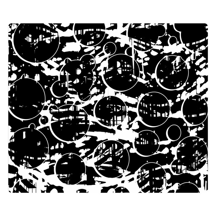 Black and white confusion Double Sided Flano Blanket (Small) 