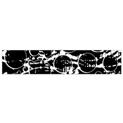 Black And White Confusion Flano Scarf (small) by Valentinaart