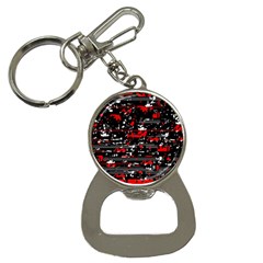 Red Symphony Bottle Opener Key Chains by Valentinaart