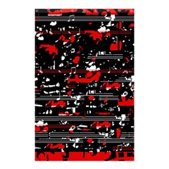 Red Symphony Shower Curtain 48  X 72  (small)  by Valentinaart