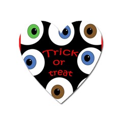 Trick Or Treat  Heart Magnet by Valentinaart