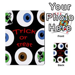 Trick Or Treat  Playing Cards 54 Designs  by Valentinaart