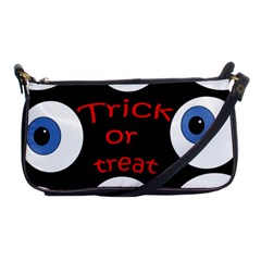 Trick Or Treat  Shoulder Clutch Bags by Valentinaart
