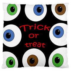 Trick Or Treat  Large Cushion Case (two Sides) by Valentinaart