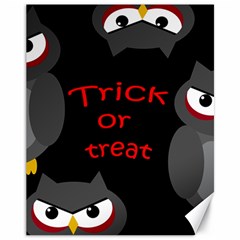 Trick Or Treat - Owls Canvas 11  X 14  