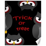 Trick or treat - owls Canvas 11  x 14   10.95 x13.48  Canvas - 1