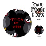 Trick or treat - owls Multi-purpose Cards (Round)  Back 8