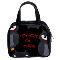 Trick Or Treat - Owls Classic Handbags (2 Sides) by Valentinaart