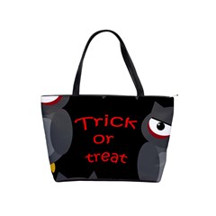 Trick Or Treat - Owls Shoulder Handbags by Valentinaart