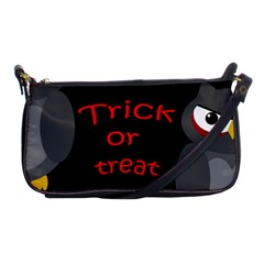 Trick Or Treat - Owls Shoulder Clutch Bags by Valentinaart