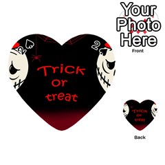 Trick Or Treat 2 Playing Cards 54 (heart)  by Valentinaart