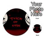 Trick or treat 2 Multi-purpose Cards (Round)  Back 1