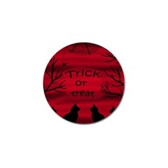 Trick or treat - black cat Golf Ball Marker (10 pack)