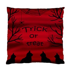 Trick or treat - black cat Standard Cushion Case (Two Sides)