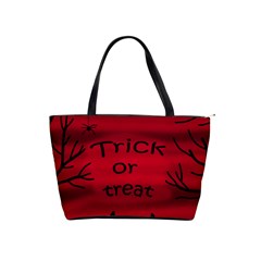 Trick or treat - black cat Shoulder Handbags