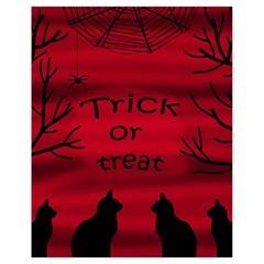 Trick or treat - black cat Drawstring Bag (Small)