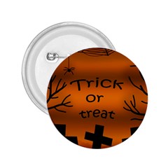 Trick Or Treat - Cemetery  2 25  Buttons by Valentinaart