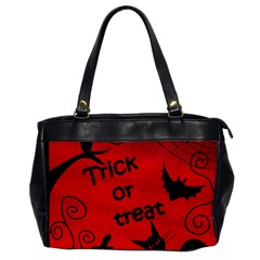 Trick Or Treat - Halloween Landscape Office Handbags by Valentinaart