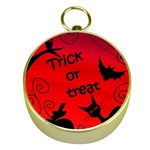 Trick or treat - Halloween landscape Gold Compasses Front