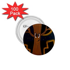 Halloween - Cemetery Evil Tree 1 75  Buttons (100 Pack)  by Valentinaart