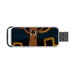 Halloween - Cemetery Evil Tree Portable Usb Flash (two Sides) by Valentinaart