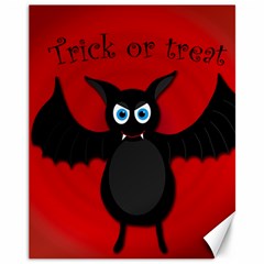 Halloween Bat Canvas 11  X 14   by Valentinaart