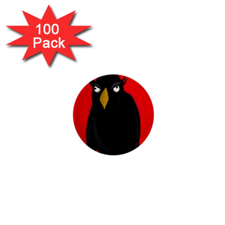 Halloween - old raven 1  Mini Magnets (100 pack) 