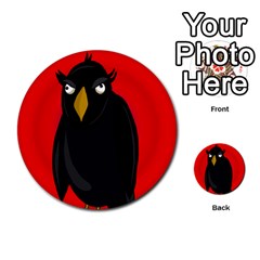 Halloween - Old Raven Multi-purpose Cards (round)  by Valentinaart