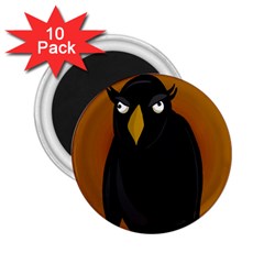 Halloween - Old Black Rawen 2 25  Magnets (10 Pack)  by Valentinaart