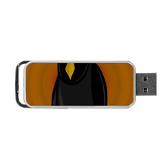 Halloween - Old Black Rawen Portable Usb Flash (one Side) by Valentinaart