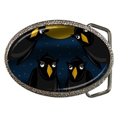 Halloween - Black Crow Flock Belt Buckles by Valentinaart