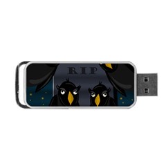 Halloween - Rip Portable Usb Flash (one Side) by Valentinaart