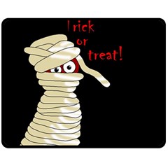 Halloween Mummy   Fleece Blanket (medium)  by Valentinaart